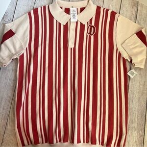 DISNEY Dapper Dan Knit Polo Shirt Large NWT